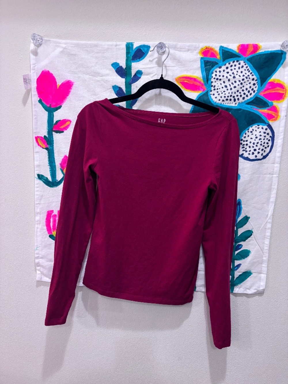 Gap Factory size S Long Sleeve Red Top